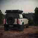 Roveroll Tri-Clam Shell Roof Top Tent-Taupe Body & Black Rain Fly - 47 in - AC001-8