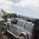Roveroll Aluminum Shell Pop-Up Roof Top Tent-Taupe Body & Black Rain Fly - 53 in - AP001-14