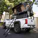 Roveroll Aluminum Side Opening Roof Top Tent-Taupe Body & Black Rain Fly - 53 in - AS001-2