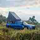 Roveroll 2019-2024 Jeep Gladiator 5 ft Bed Skynest Canopy Camper & Roof-Top Tent Combo - JP001-1