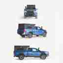 Roveroll 2019-2024 Jeep Gladiator 5 ft Bed Skynest Canopy Camper & Roof-Top Tent Combo - JP001-2