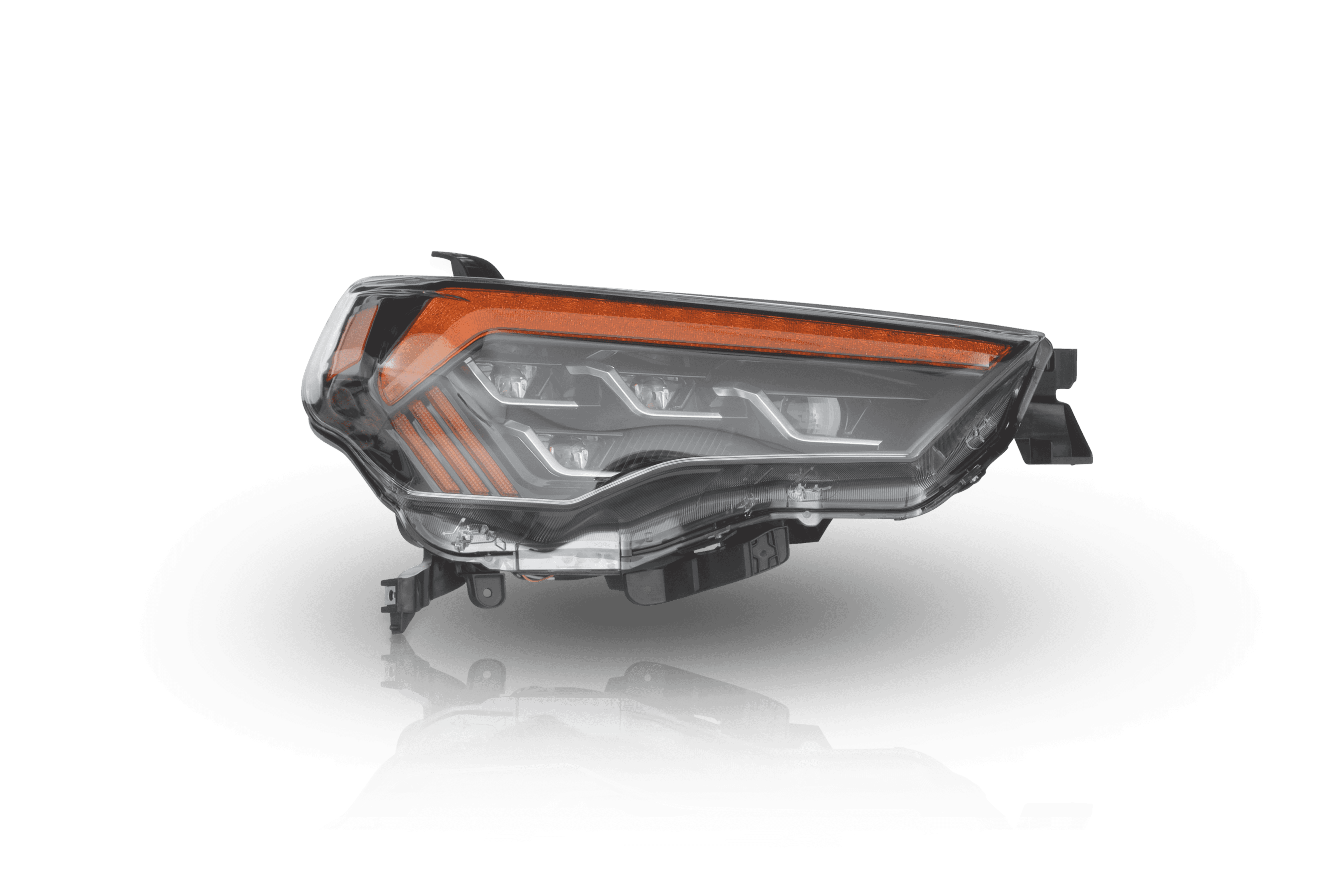 2014-2023 Toyota 4Runner Sol Series Headlights - Glossy Black Clear