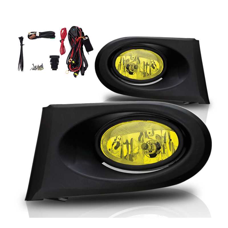 Winjet Fog Lights Oe/Replacement Style-Amber Yellow - CFWJ-0099-Y